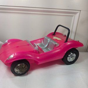 Vintage Irwin dune buggy Barbie doll car pink convertible soft plastic blow mold